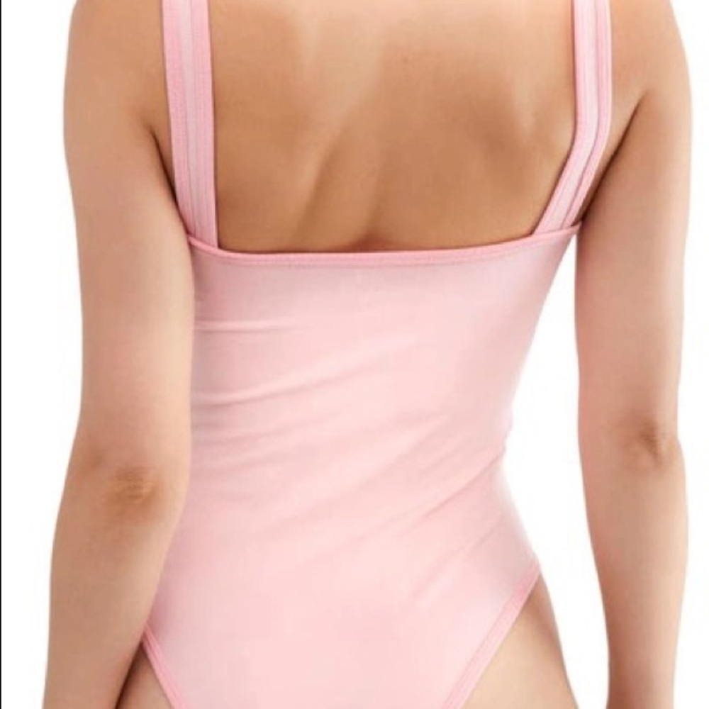 Free People Seamless Tank Bodysuit In Washed Pink - Picture 3 of 12